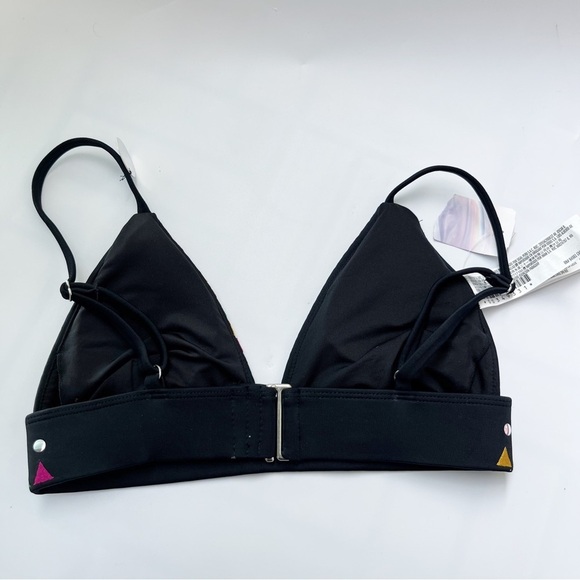 FOREVER 21 Black Triangle Bikini Swim Top Size S - Picture 2 of 6